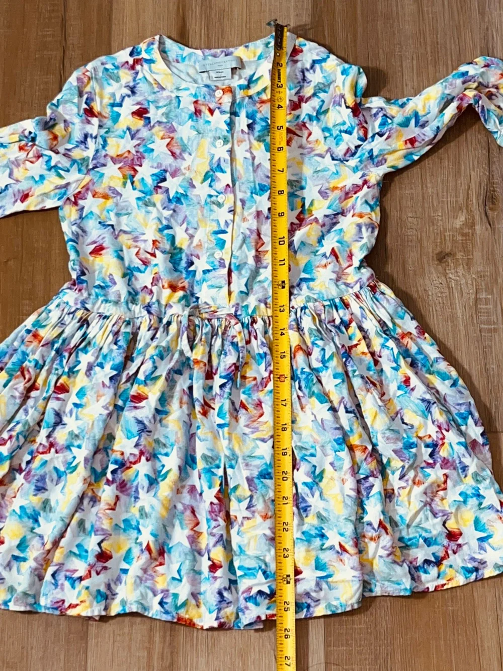 Stella McCartney Kid’s Rainbow Star Outline Dress Size 8